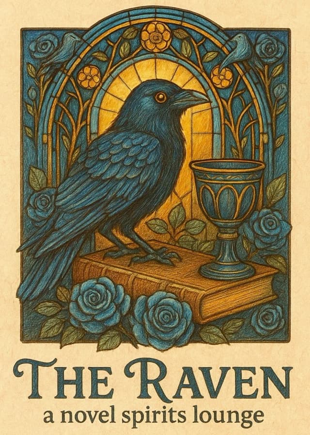 The Raven Book Lounge logo