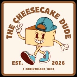 The Cheesecake Dude logo
